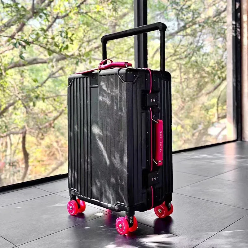 colenara bagages sac de voyage 20 "24" 26 "28" 30 pouces grande capacité boîtier de chariot abs + pc boîte d'embarquement valise à cadre en aluminium