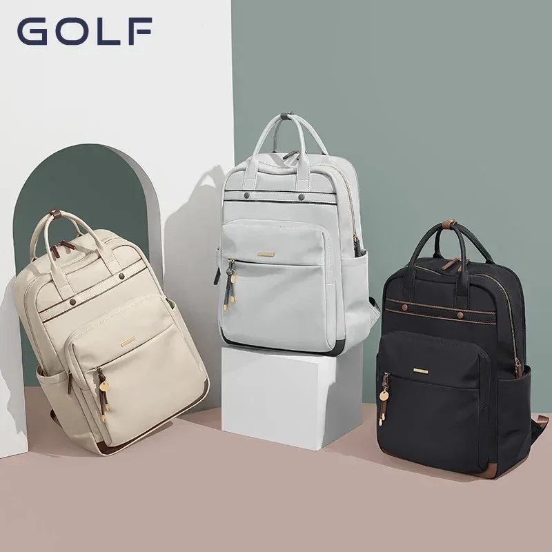 sacs à dos golf pour femmes, sac de voyage d'affaires, sacs à dos avec poignée, convient pour ordinateur portable 2024 pouces, mode oxford, 15.6