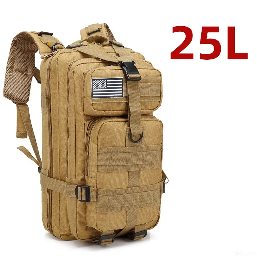 25l/50l robuste en nylon imperméable à l'eau tactique sport trekking pêche chasse camping randonnée sac à dos sacs à dos en plein air