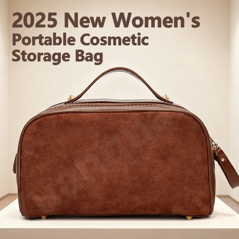 Sac de rangement portable pour cosmétiques, trousse de toilette, étuis de maquillage pour femmes, sac de voyage conviviale ré, grande capacité, document solide, haute beauté