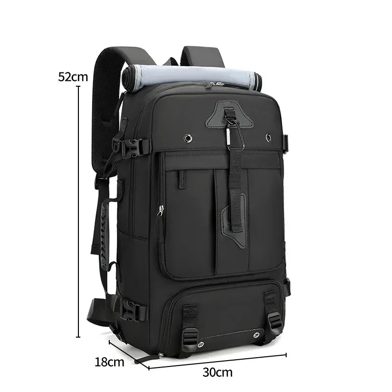 sac à dos grande capacité 60l pour homme, extensible, pour voyage en extérieur, avec compartiment à chaussures, modèle 2026