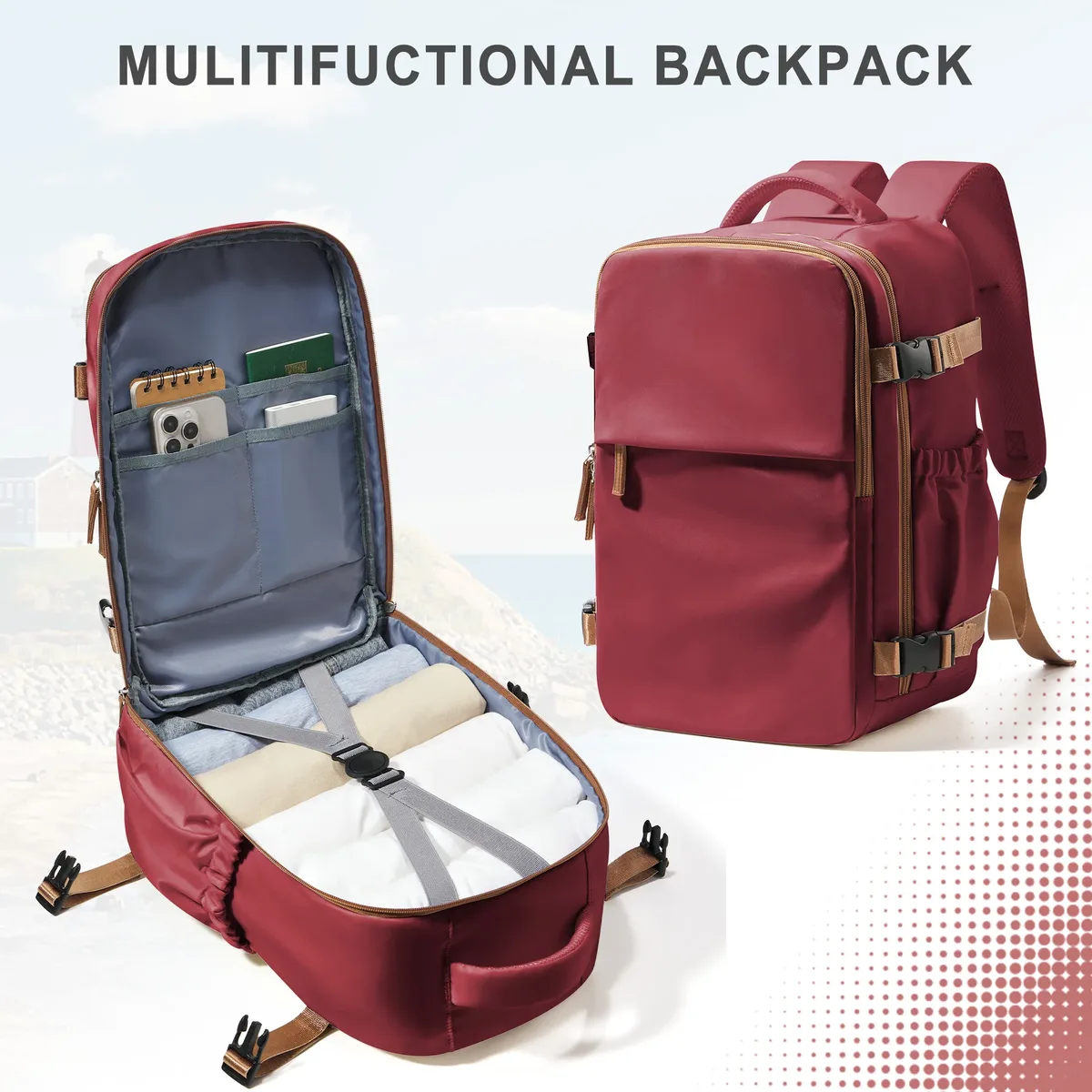 cabine sac à dos voyage 40x20x25 ryanair sac à dos à main pour homme femmes pochette d'ordinateur affaires sac à dos étanche mode mochila