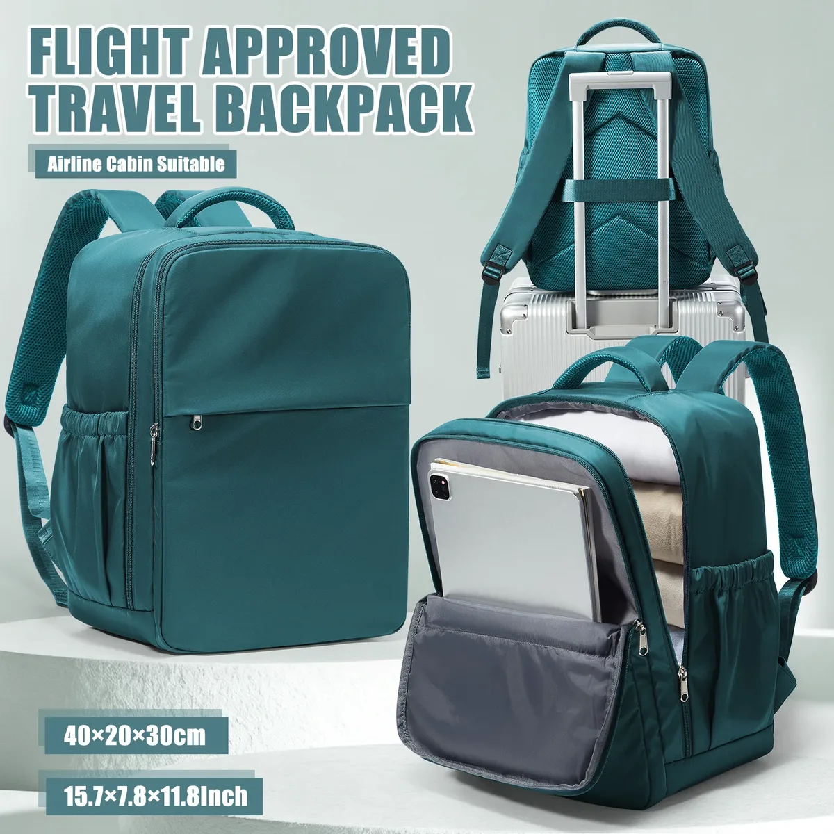 Ryanair 40x30x20 sac à dos résistant à l'eau sac femmes cabine voyage sac à dos pochette d'ordinateur grande capacité Easyjet sac à dos de transport