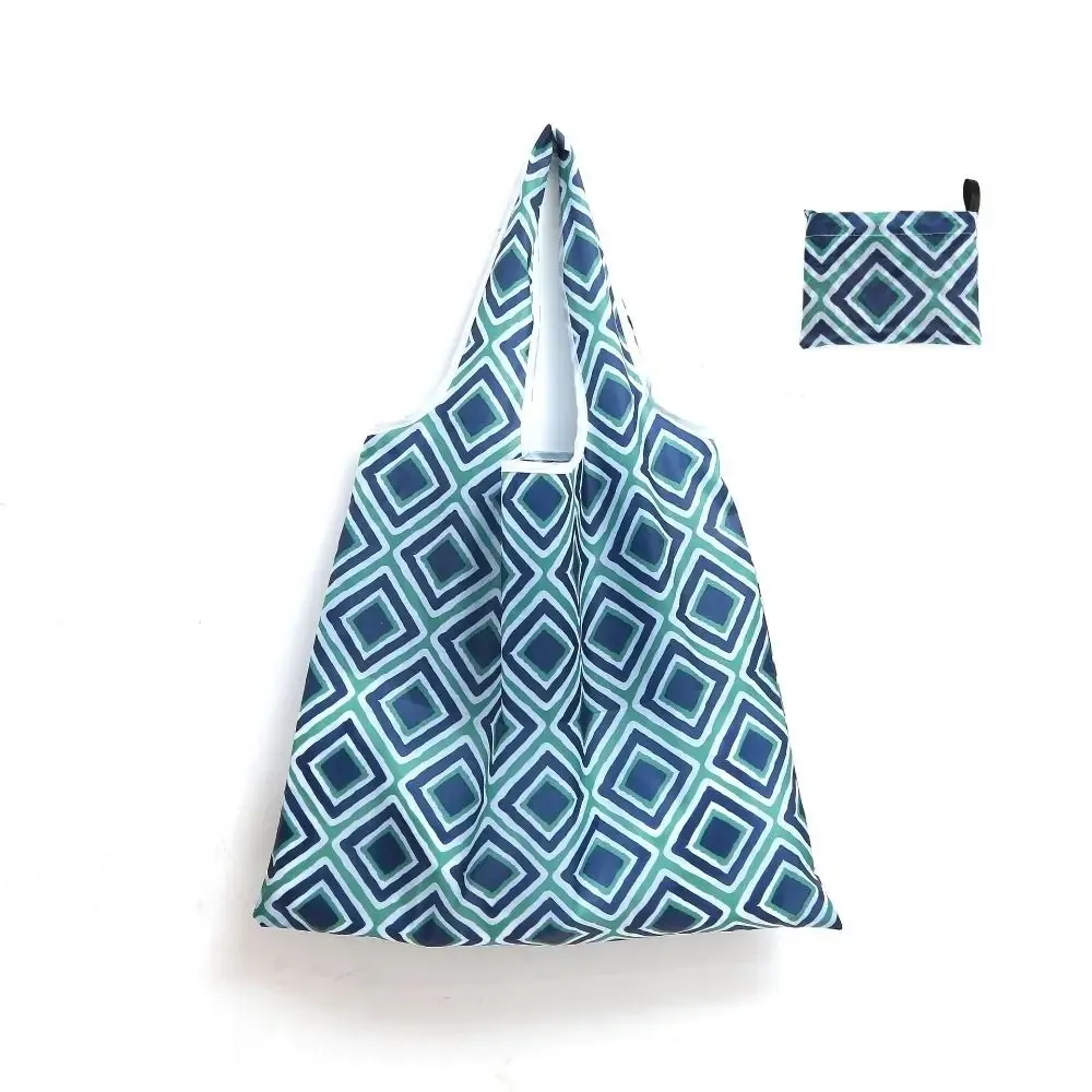 sac de shopping pliable de grande capacité, léger, lavable, sac fourre-tout recyclable, sac de rangement portable, respectueux de l'environnement