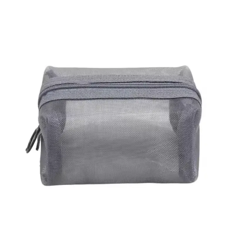 mini sacs cosmétiques en nylon transparent, jolies petites trousses de maquillage pour femmes, pochettes pour rouge à lèvres, organiseur pour câbles, clés, écouteurs