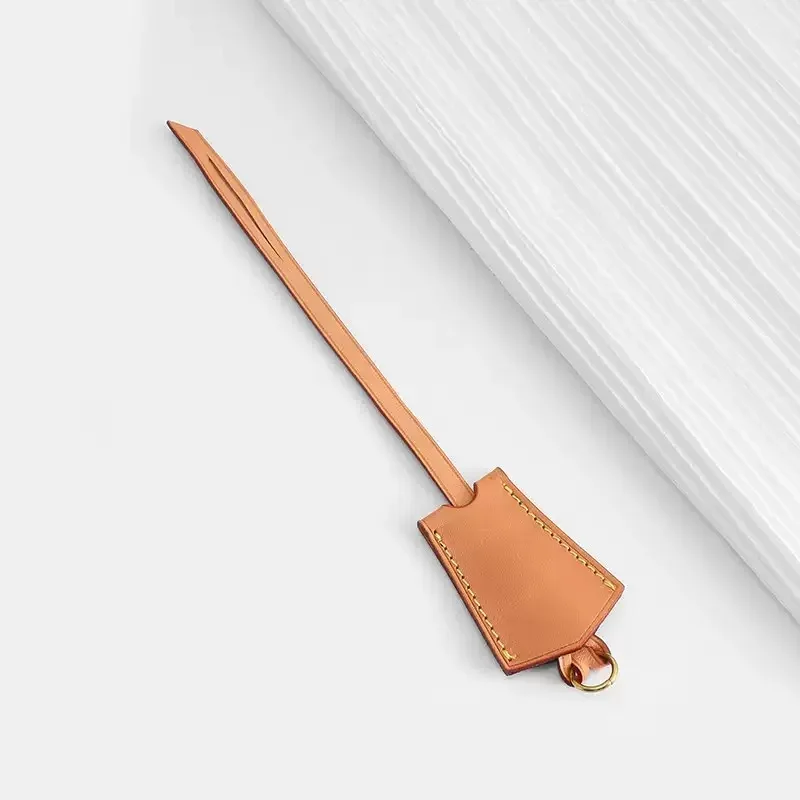 breloque de sac vintage en forme de billet d'avion pour speedy 25 30, porte-clés en cuir rouge pour étiquette de bagage, accessoire de décoration pour sac à main de créateur