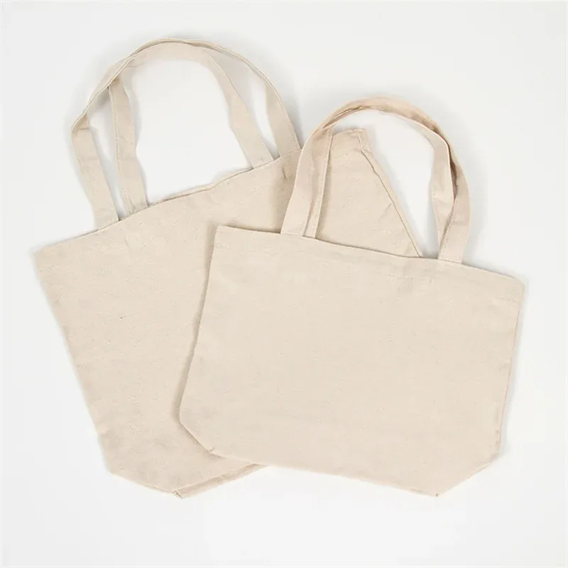 sac de courses réutilisable grande capacité pliant blanc sacs fourre-tout écologiques pliable toile épicerie sac à main pour femme sac à bandoulière