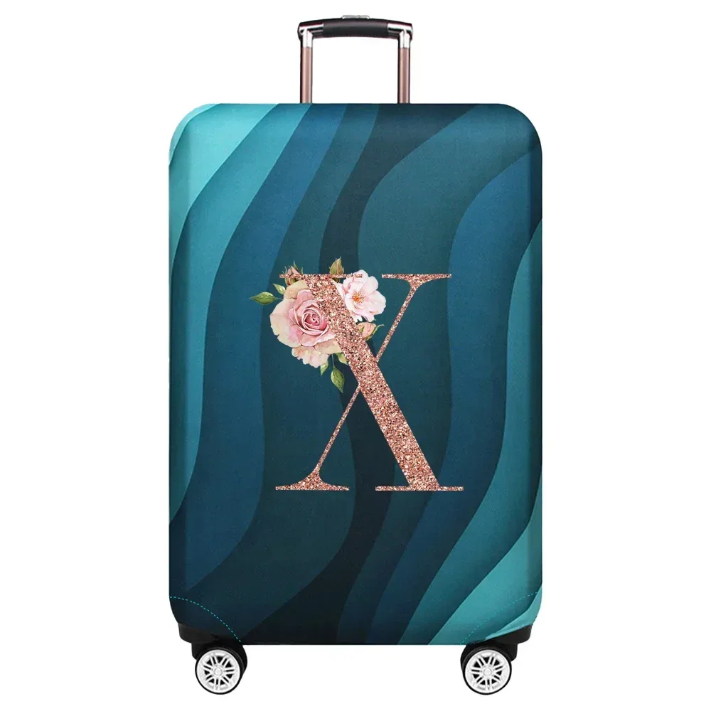 housse de protection élastique pour valise de voyage, série rose gold, adaptée aux valises de 18 à 32 pouces
