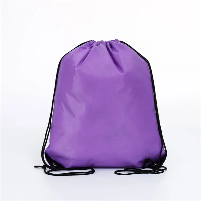 1pc sac à dos à cordon avec bande réfléchissante chaîne sac à dos cinch sacs sac en vrac pour l'école yoga sport gymnase voyage
