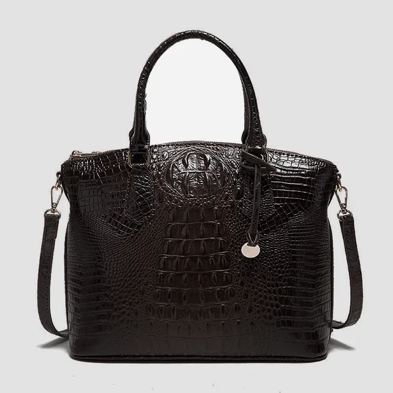 sac à bandoulière en cuir gaufré croco grande capacité, sac à main de luxe ombré pour femme, sac de voyage, cadeau