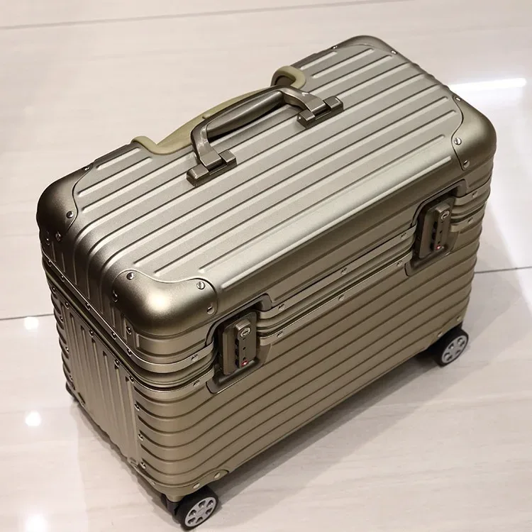 valise d'appareil photo en alliage d'aluminium et de magnésium, valise a roulettes de voyage serrure douanière tsa, sac de voyage, bagage de cabine, chariot à mot de passe, boîte à outils, 18 ", 20", 22"