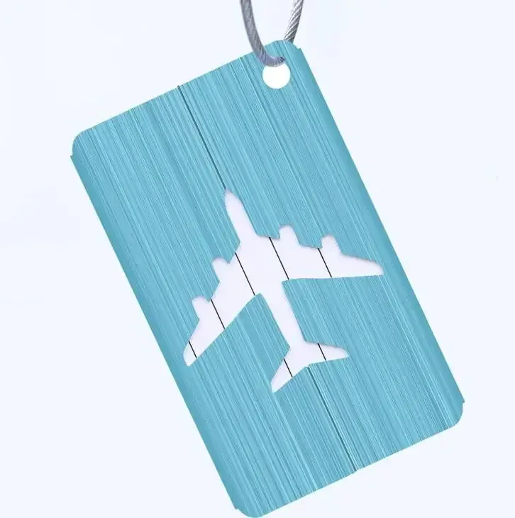 nouvelle mode étiquettes de bagages en alliage d'aluminium femmes hommes bagages de voyage valise nom porte-étiquette accessoires de voyage