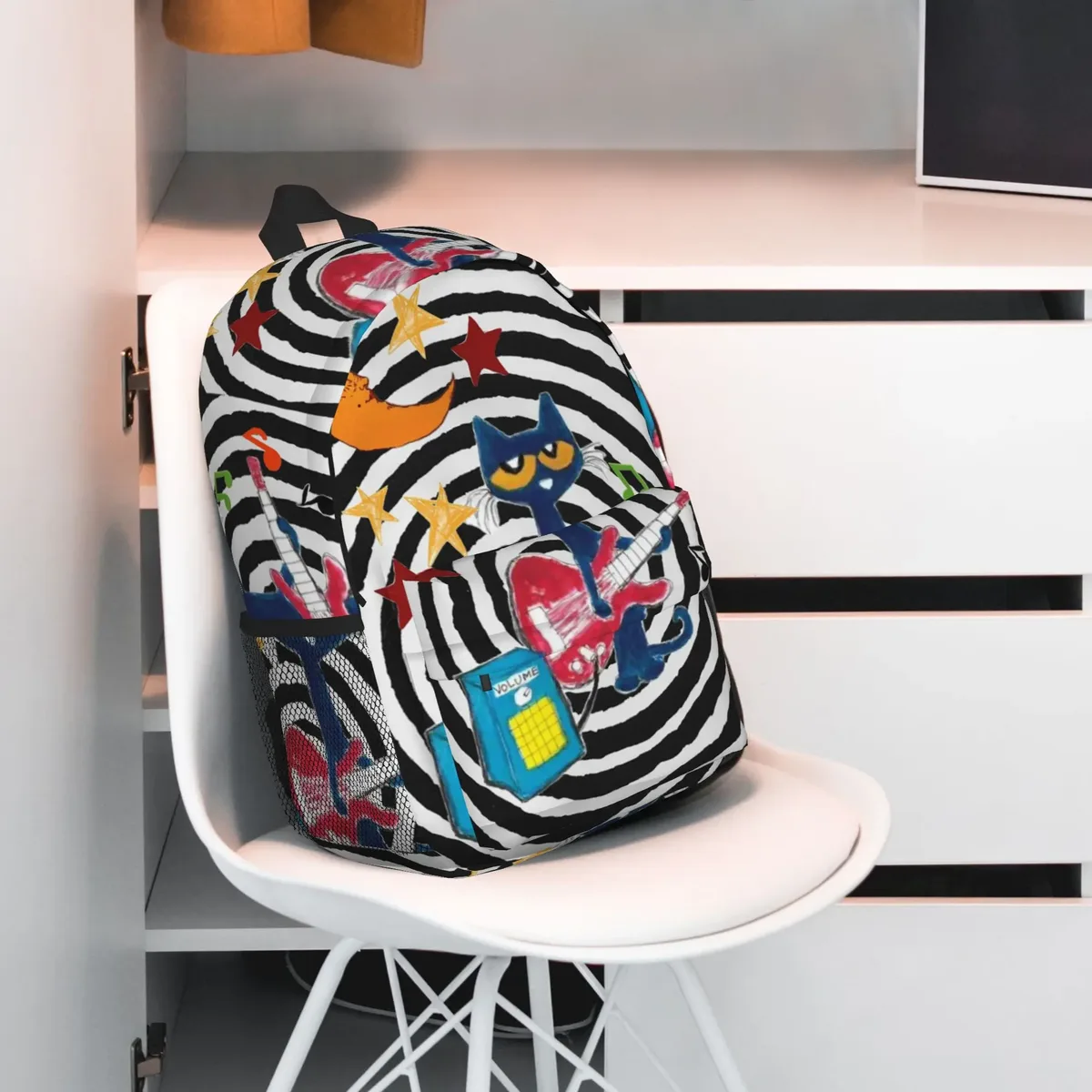 pete the cat – sac à dos grande capacité pour garçons et filles, sac à bandoulière pour hommes et femmes, sac d'école, offre spéciale
