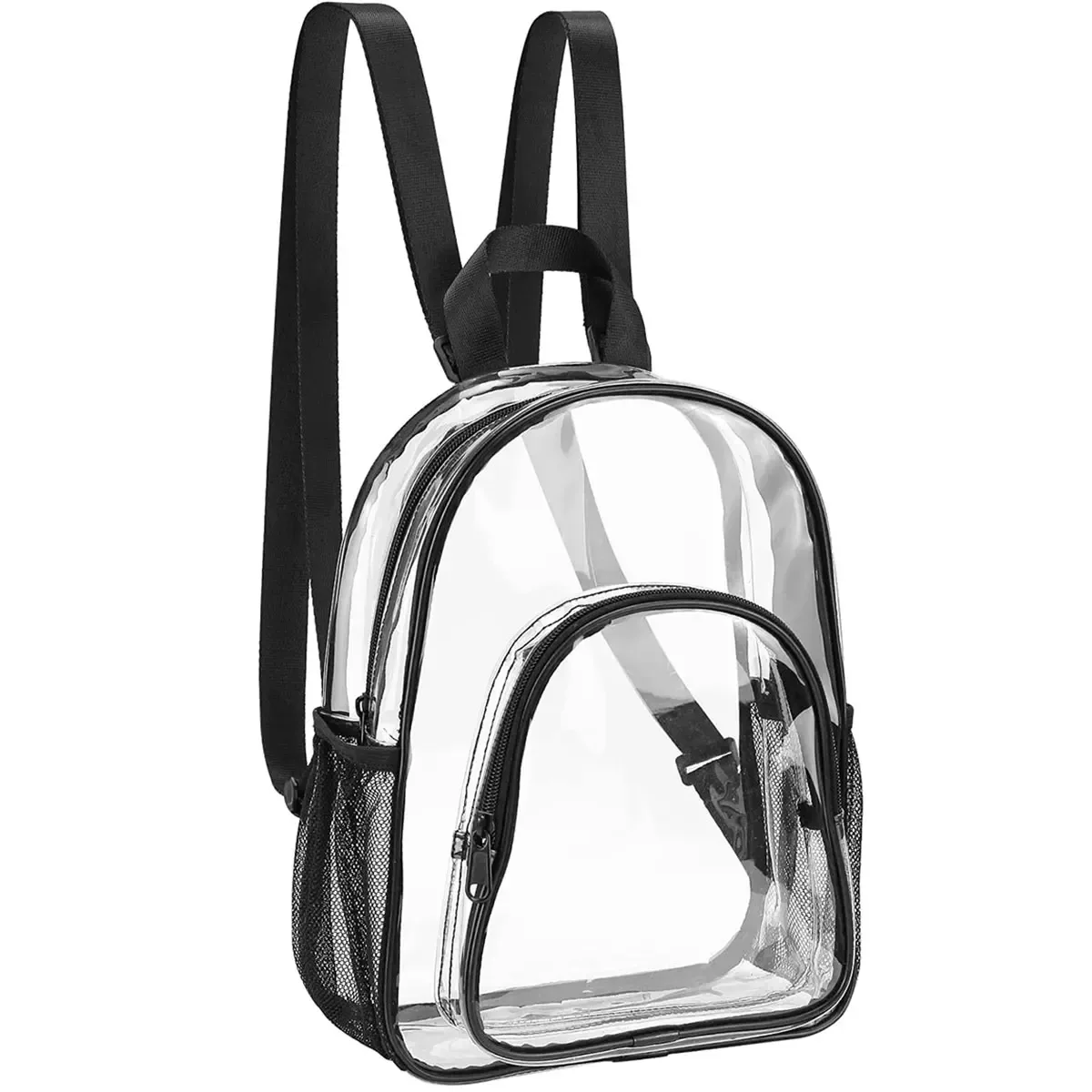sac à dos transparent en pvc pour femmes et hommes, sac transparent de grande capacité, voyage, sécurité, sac à livres transparent