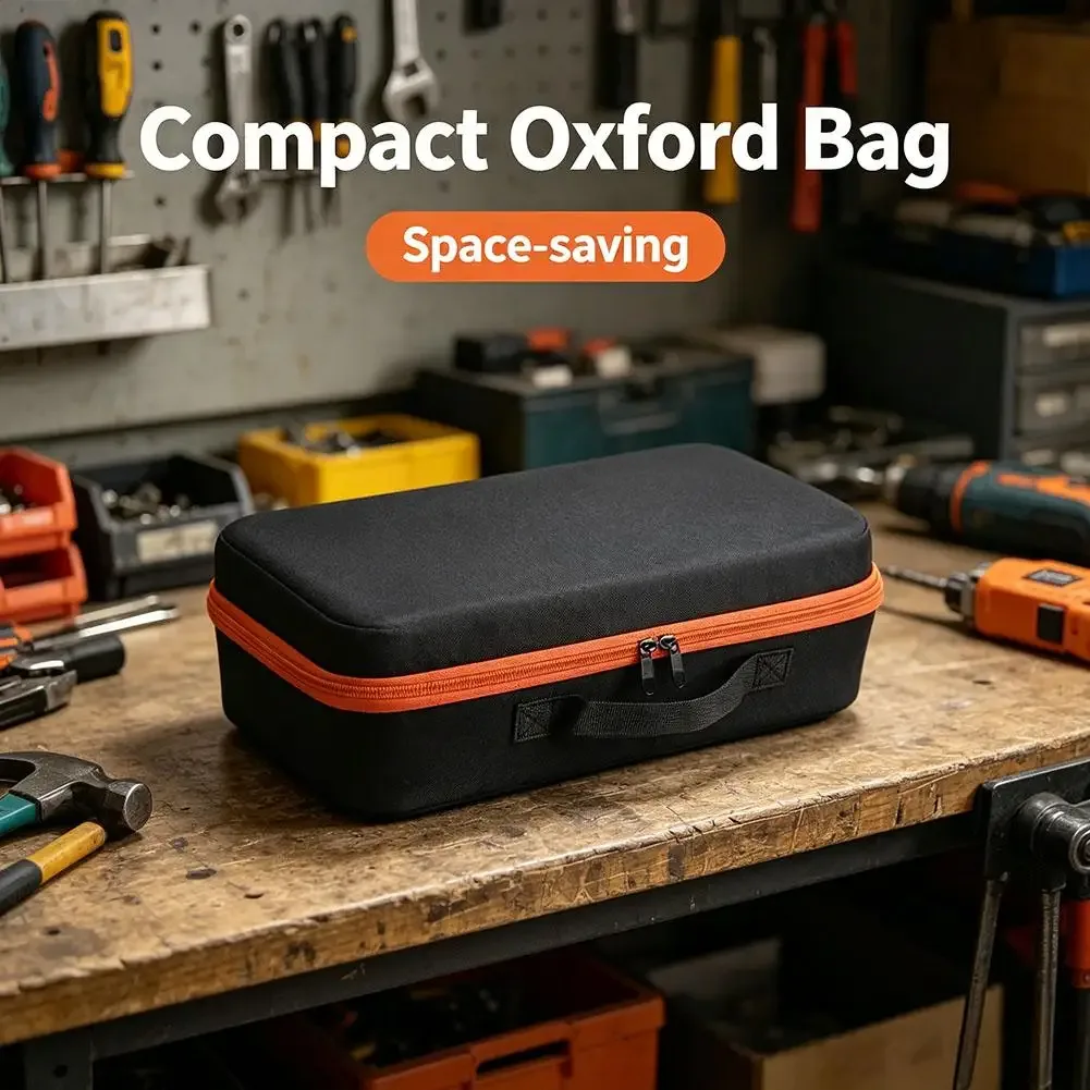 étui rigide multi-usage en eva, sac de rangement portable imperméable en oxford pour batterie de secours, outils à main, petits appareils électroniques