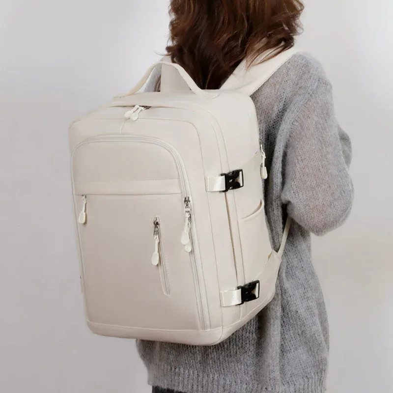 sac à dos en nylon pour femmes, grande capacité, peut contenir des ordinateurs de 15,6 pouces, sac à dos pour ordinateur, sac de voyage pour les trajets quotidiens
