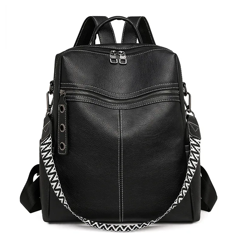 sac à dos de voyage antivol en cuir pu pour femme, nouvelle collection automne-hiver 2025, imperméable, tendance, rétro, grande capacité, voyage