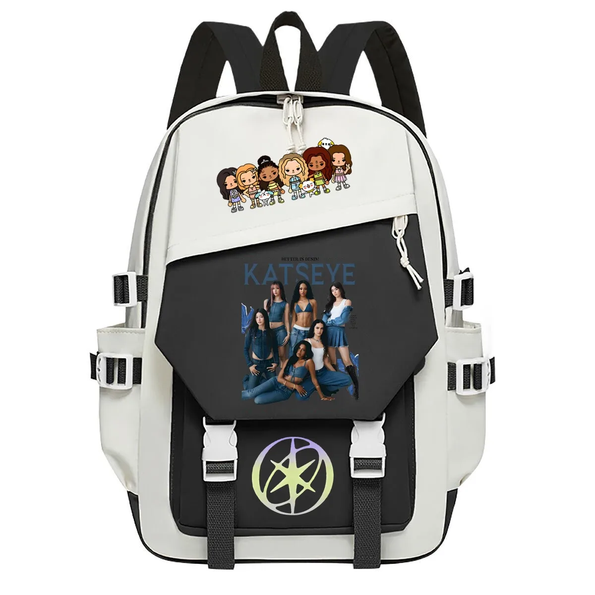 sac à dos katseye pour étudiants, sac à dos pour la rentrée scolaire, cadeau pour les fans de katseye, sacs d'école, sac à dos de grande capacité pour l'extérieur, sac à dos de voyage