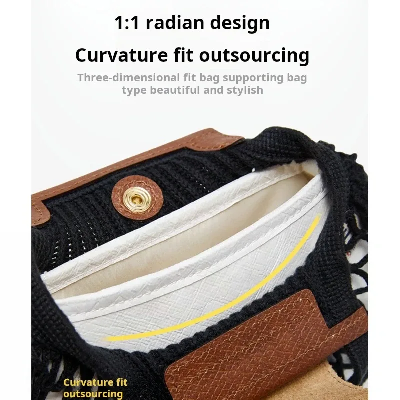 sac en filet organisateur insérer pour longchamp mini doublure sac de rangement ultra-léger sac à bandoulière sangle de rangement sac étanche accessoires