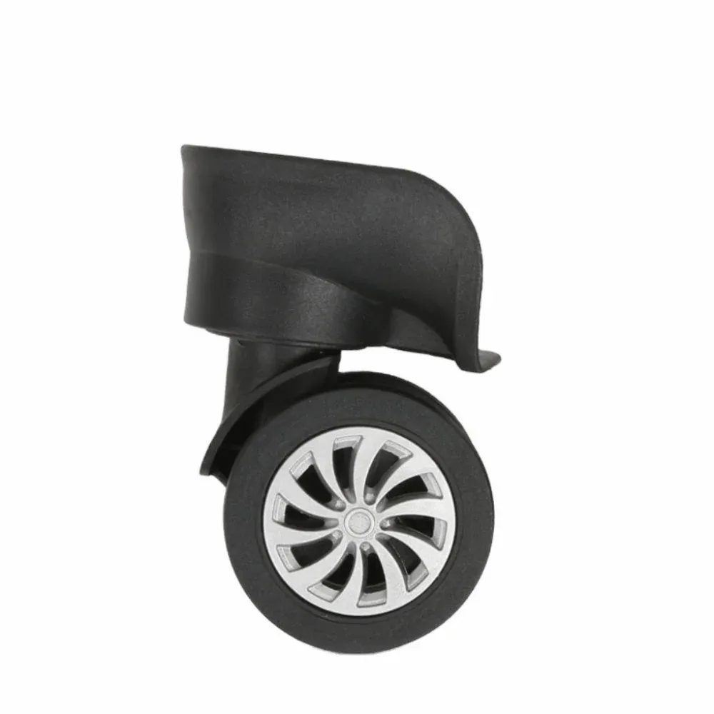 4 roues universelles pour valise, roulettes pivotantes à 360 degrés, pièces de rechange, roulettes silencieuses noires pour valise à roulettes