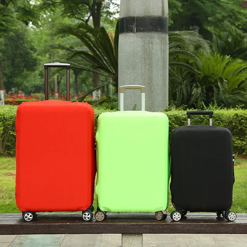 housse de bagage unisexe, tige de traction de voyage, anti-poussière, boîte en tissu épais à haute élasticité, housses de protection, étui de supports de valise et de coffre
