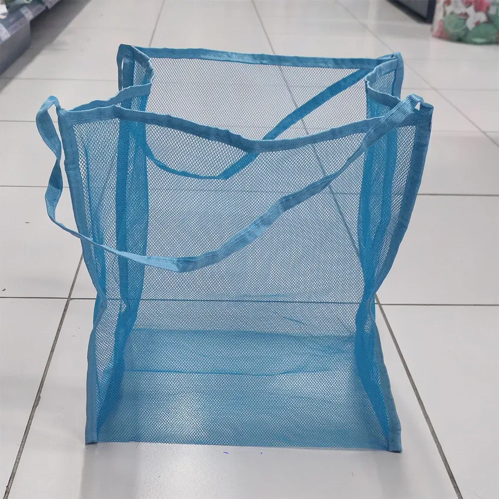 sac de plage en maille portable, léger, respirant, à séchage rapide, sac de voyage pour les sorties à la plage, les activités de plein air, le rangement des serviettes et des jouets