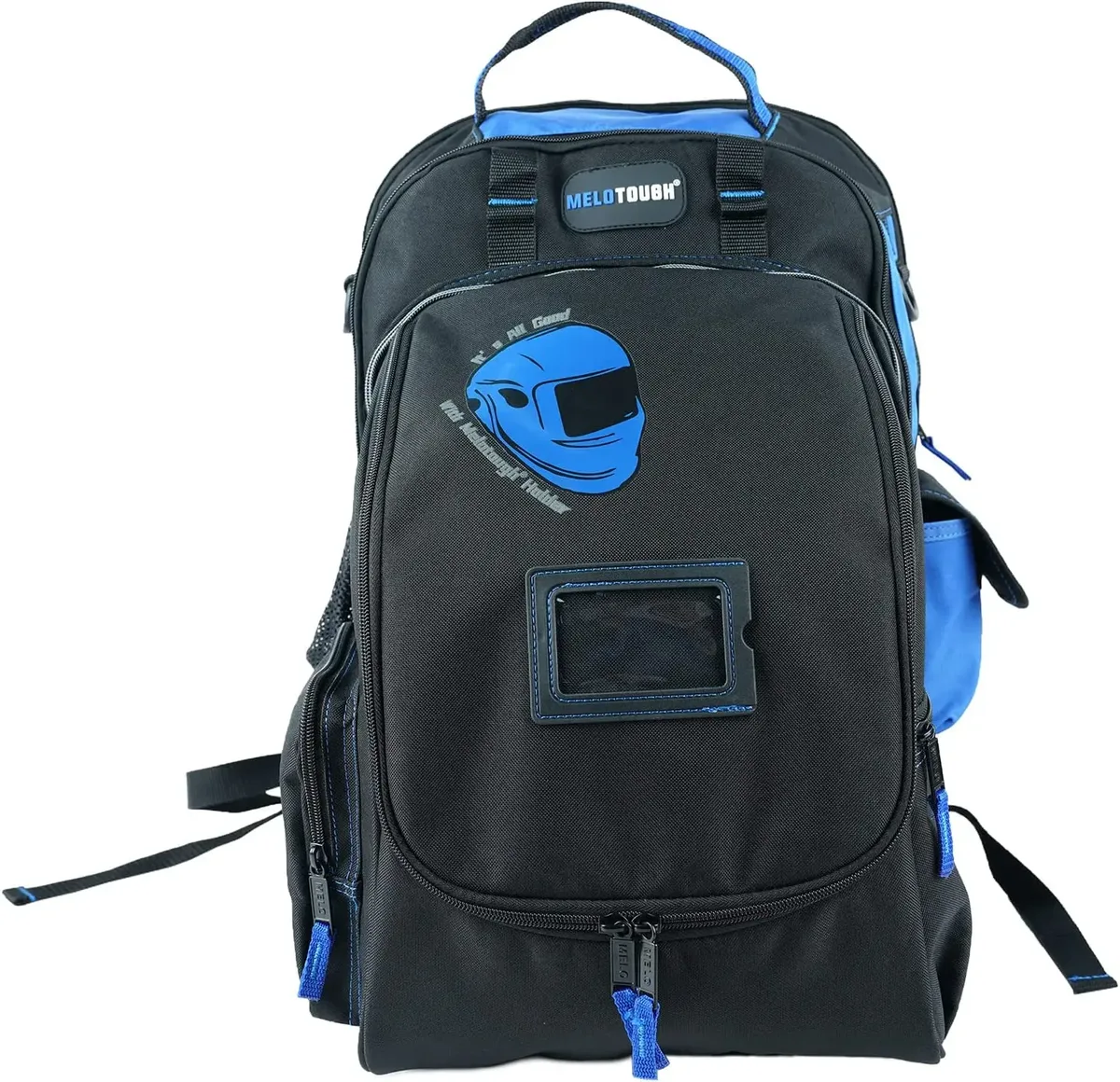 sac à outils pour électricien melotough, sac à dos pour outils de soudage avec support pour casque, sac organisateur d'outils robuste pour électricien, charpentier