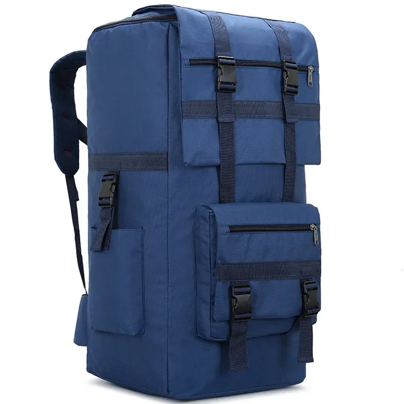 sac à dos de voyage unisexe grande capacité 120l en tissu oxford, style urbain simple pour sports de plein air, sac de randonnée avec bretelles ergonomiques