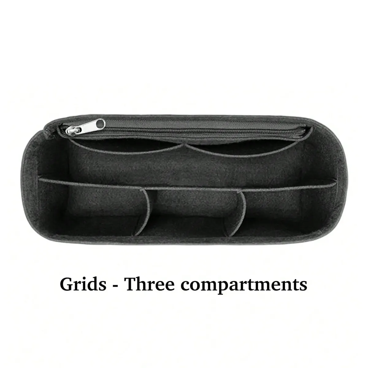 organisateur de sac fourre-tout en feutre, sac de rangement intérieur avec doublure, anti-déformation, insert intérieur multi-poches pour un rangement classifié