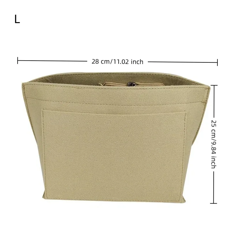 insert en feutre pour sac à main, organisateur de sac de voyage portable en forme de dumpling, support pour trousse de maquillage en tissu feutré