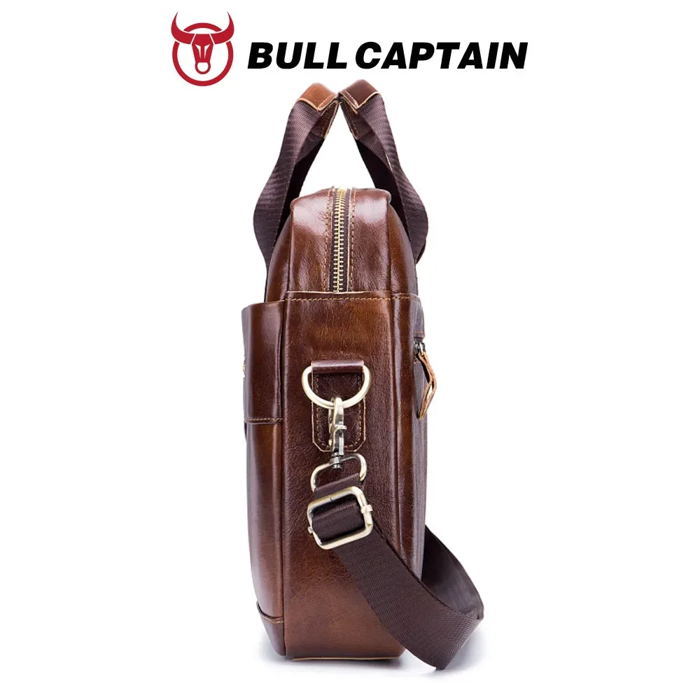 bullcaptain-sac à main en cuir group pour homme, sacoche pour bombes, ordinateur portable de 14 pouces, bureau, affaires