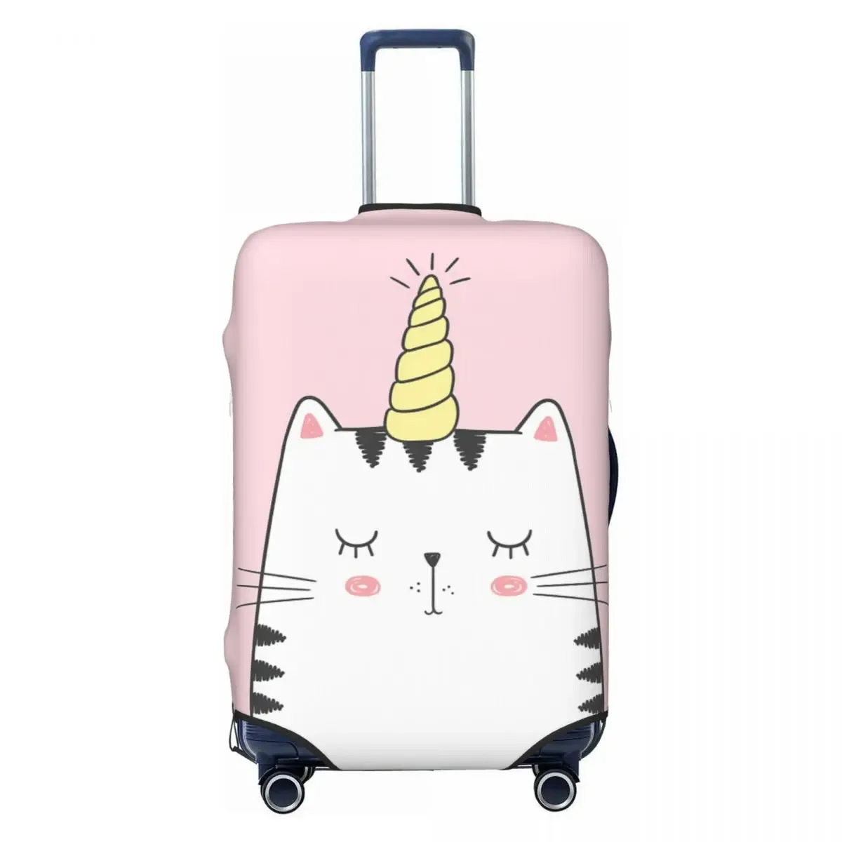 juste de valise chat mignon avec corne de nairobi orn, protection de vol, fournitures de bagages pratiques, anime, affaires