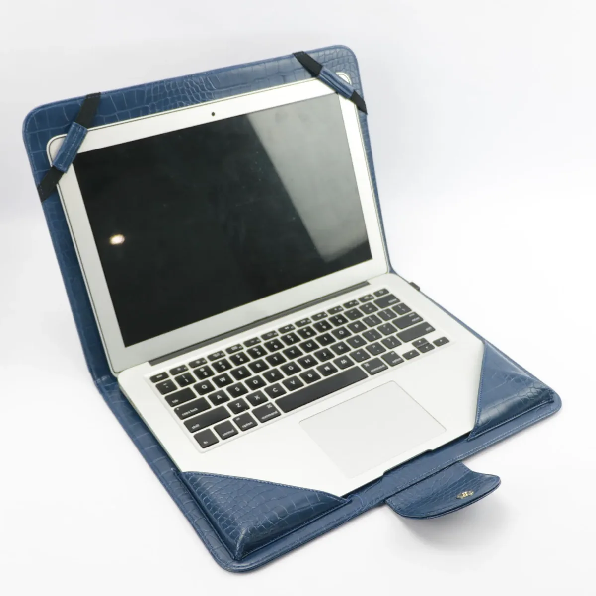 housse de protection pour ordinateur portable, lettres personnalisées, motif crocodile, pour macbook air pro retina 13 pouces, support