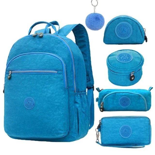 aceperch – sac à dos d'école en nylon pour filles et adolescentes, pour ordinateur portable
