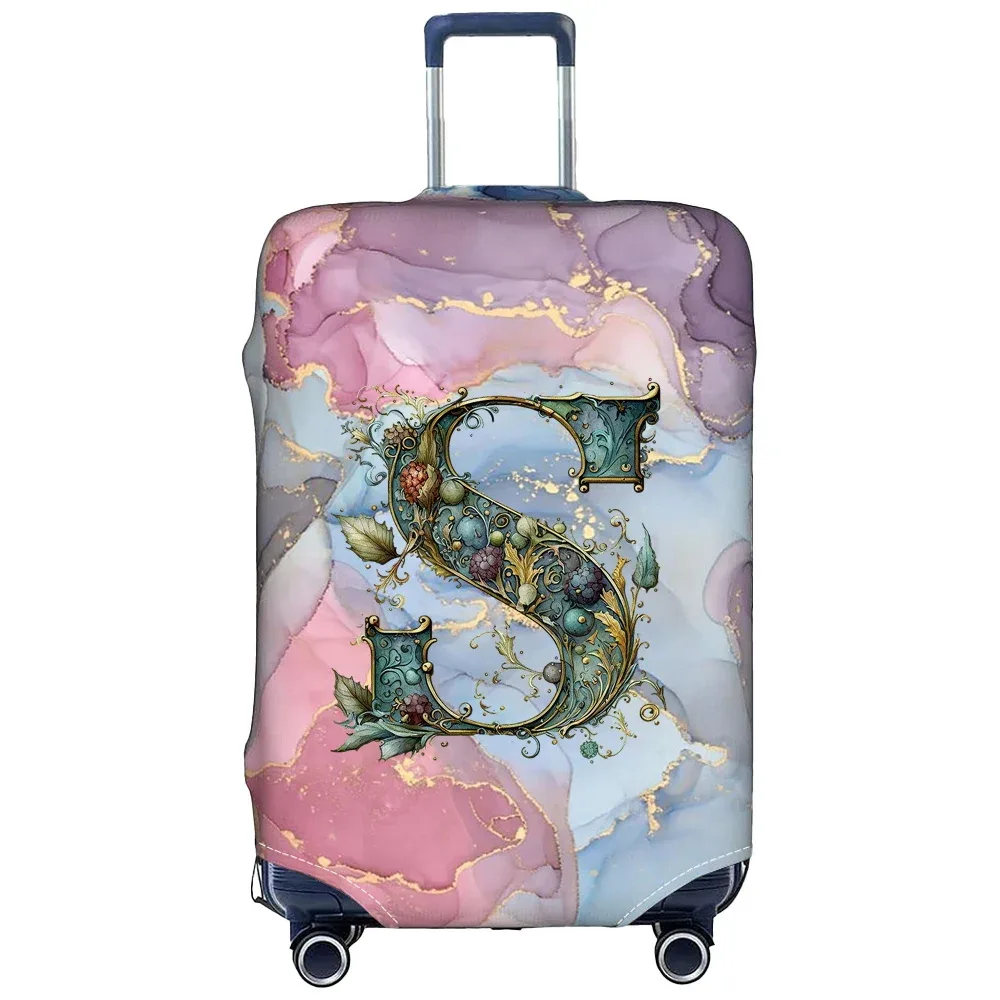 housse de protection pour bagages en tissu extensible, étui de protection pour valise série graphique, housse anti-poussière pour bagages, valise adaptée de 18 à 32 pouces