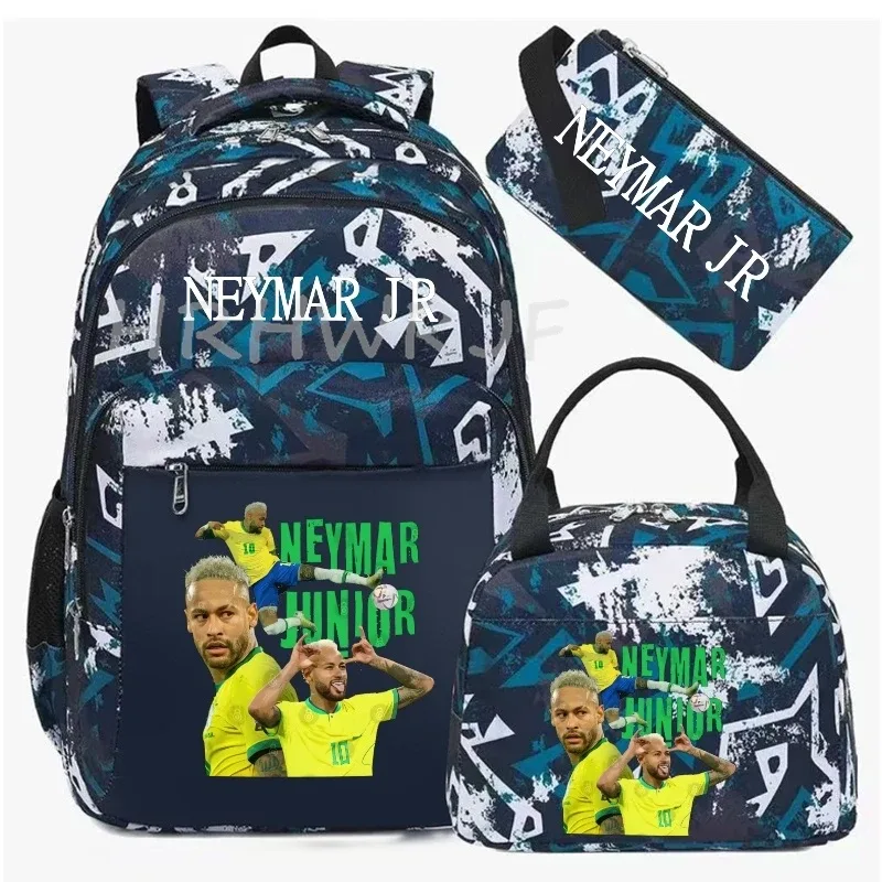 sac à dos de football camouflage neymar, sac à dos de sport pour femmes et hommes, capacité multi-poches, sacs d'école, sacs de voyage décontractés, mochila 3 pièces
