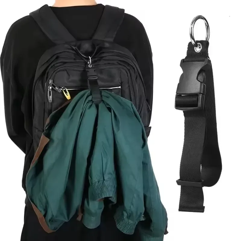 sangle de fixation pour bagages de voyage, support de veste, sac à dos externe, ajustable avec boucle de déverrouillage pour la randonnée et le camping en plein air