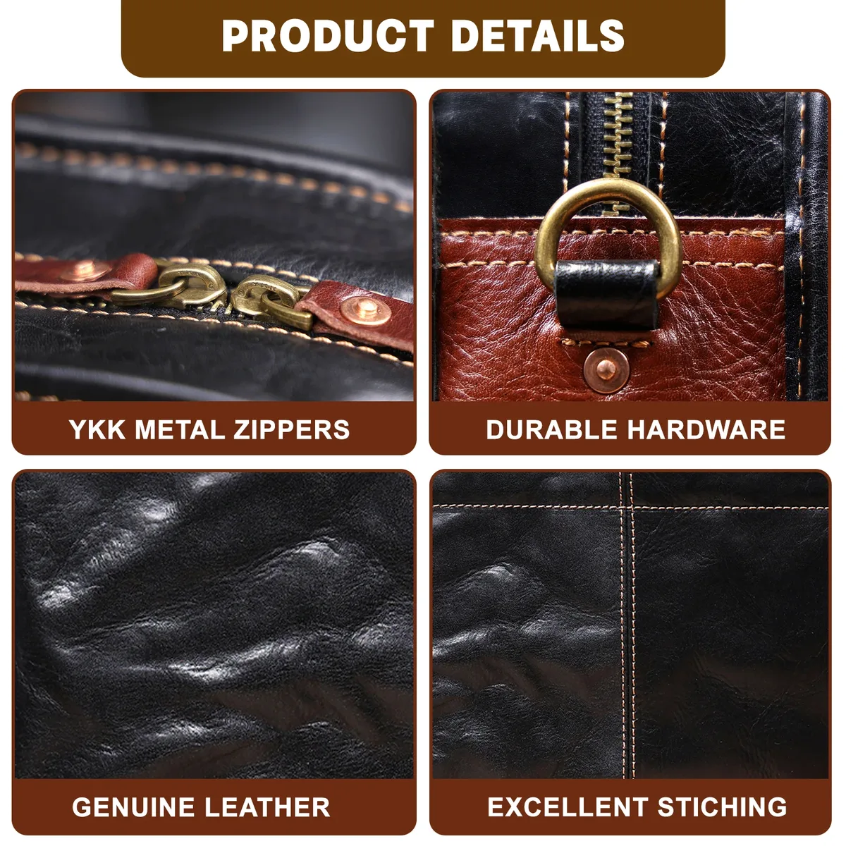 porte-documents en cuir véritable pour hommes, sacoche pour ordinateur portable de 15 pouces, sac messager simple en cuir de vache, style décontracté et professionnel en cuir tanné végétal