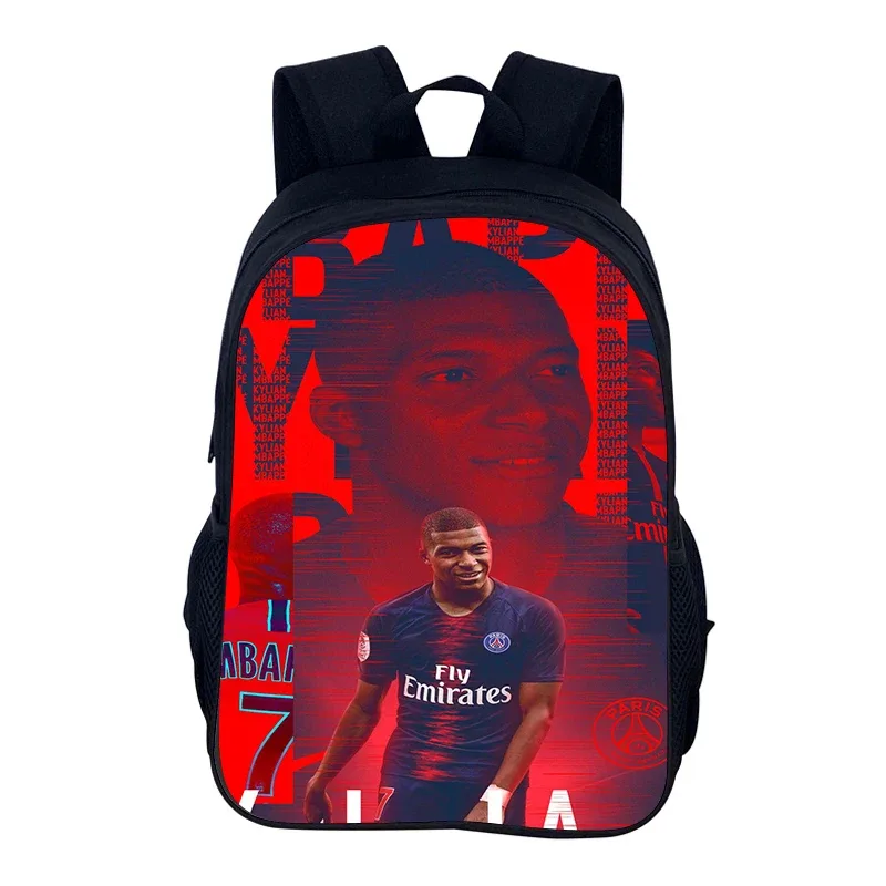 sac à dos de sport de football m-mbappes, sac d'école pour garçons et filles, sac à dos de sport pour joueur d'étoiles, sacs de livres pour le meilleur cadeau