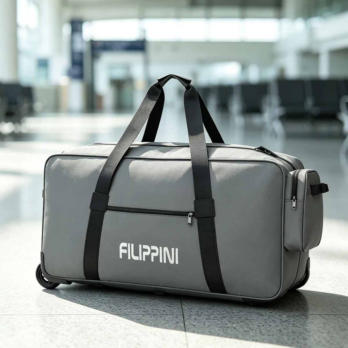 sac de voyage pliable imperméable pour bagages à main avec grande capacité pour ranger les bagages, valise à roulettes et compartiments divisés