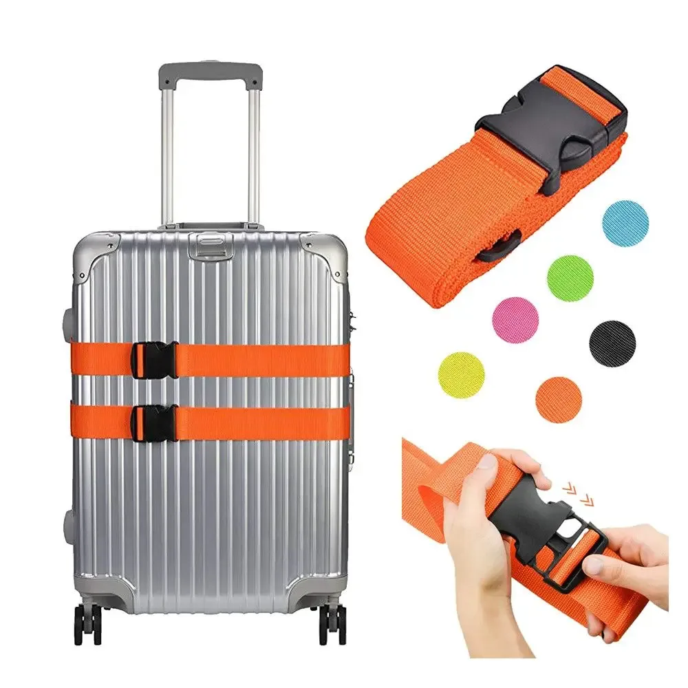 sangles de fixation pour valises, cordes d'emballage, accessoires de voyage, sangles à boucle pour bagages, sangles de sécurité pour bagages