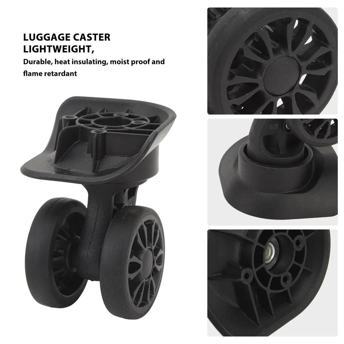 roulette de valise 2 pièces roue de bagage de remplacement pour réparer roulette de valise facile à installer pour réparer