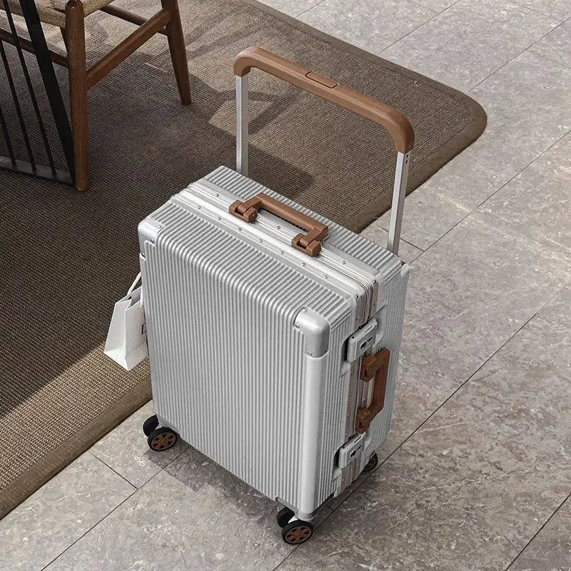 2025 nouveau large boîtier de chariot bagages grande capacité 20/24/26 pouces plus cadre en aluminium abs + pc bagages cabine valise d'embarquement