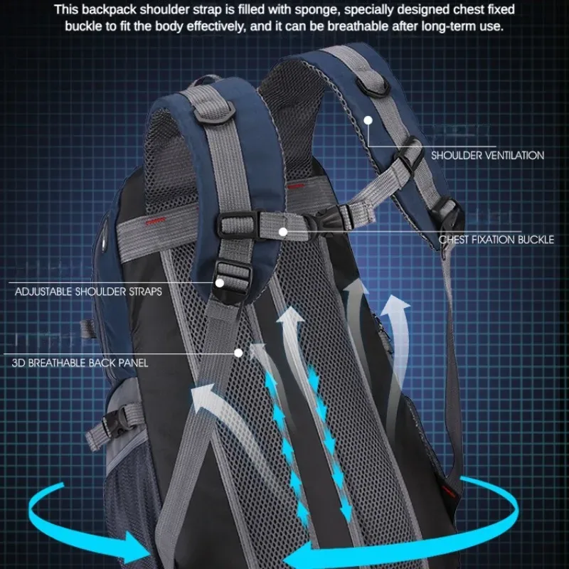 nouveau 40l sac de randonnée en plein air sac à bandoulière pour hommes et femmes sac de sport sac à dos de voyage de loisirs grande capacité