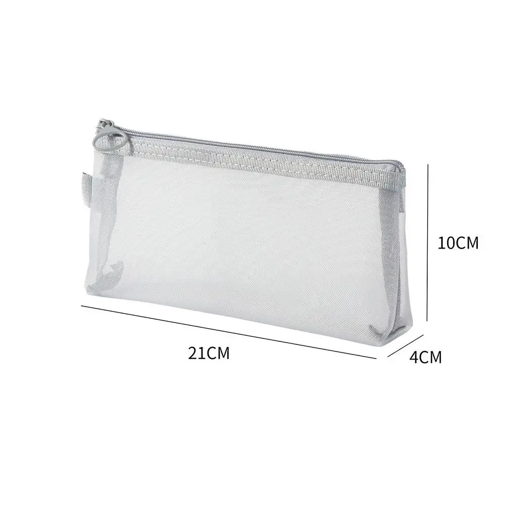trousse de maquillage en maille transparente de grande capacité, porte-monnaie, sac à pinceaux cosmétiques, nouveau