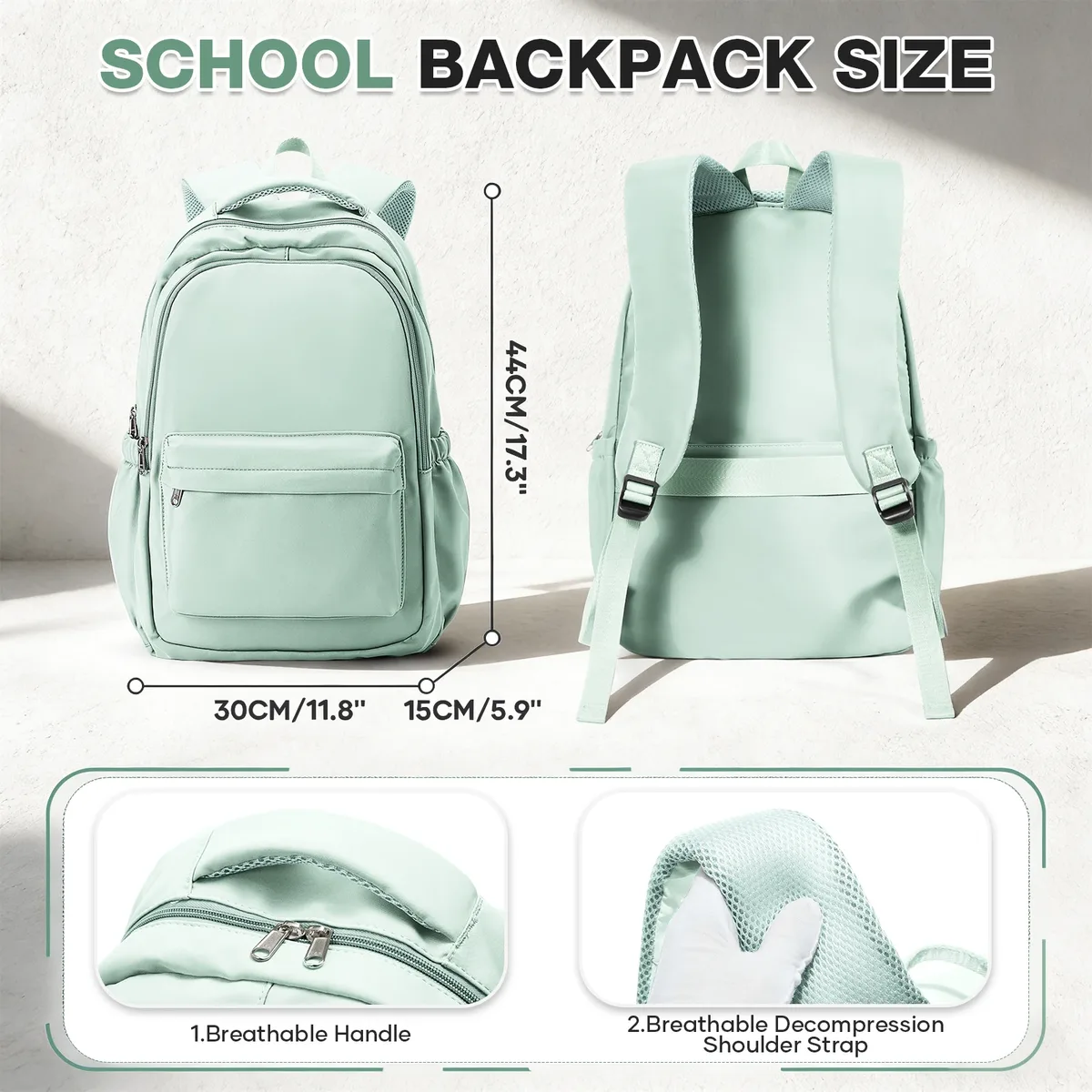 sac à dos pour l'école primaire, sac d'école pour adolescentes, sac à dos léger pour femmes, sac à dos imperméable pour ordinateur portable, sacs à dos pour tous les jours
