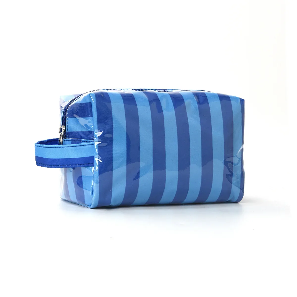 sac de maquillage élégant à rayures roses, sac de voyage portable de grande capacité, sac de rangement pour rouge à lèvres, sac à main, sac cosmétique, trousse de toilette, cadeaux pour filles