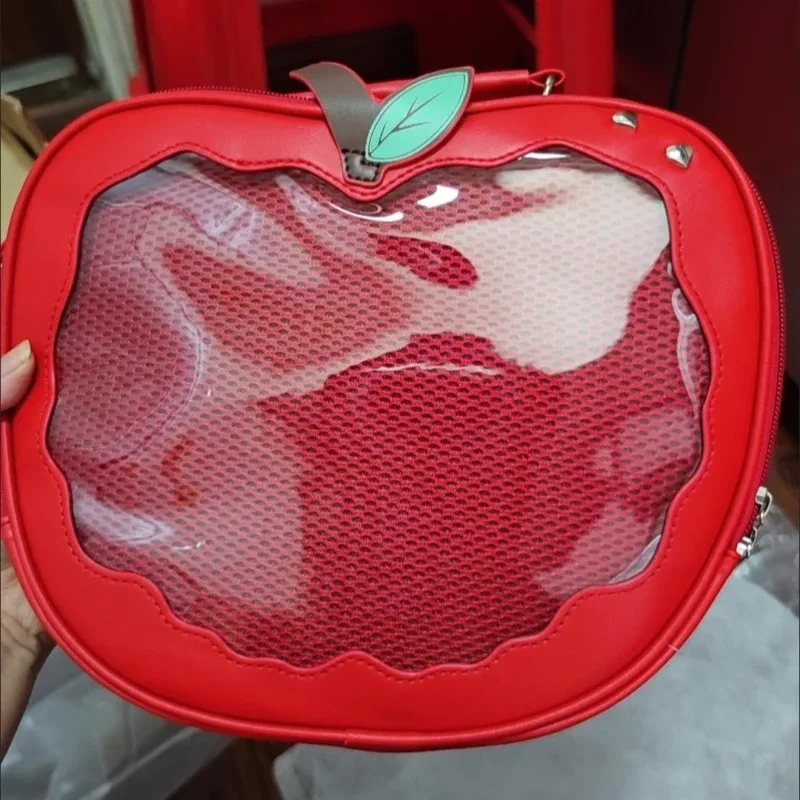 sac à dos créatif tomate et carotte, plusieurs poches, sac ita transparent à bandoulière, sacs à dos en peluche doux, sacs à bandoulière grande capacité