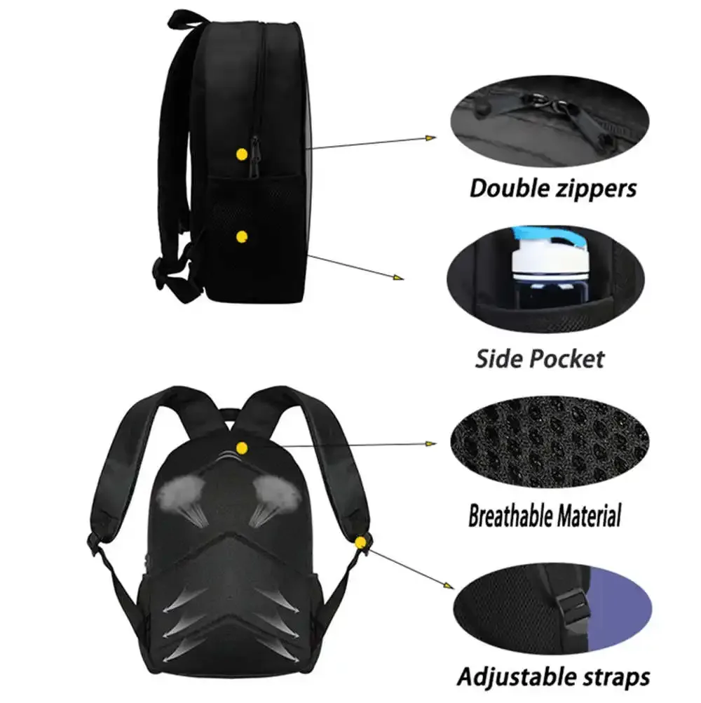 ensemble de 3 sacs à dos fortnite cartoon unisexe pour garçons et filles, sac à dos avec poche avant, sac bandoulière et trousse à crayons, meilleur cadeau