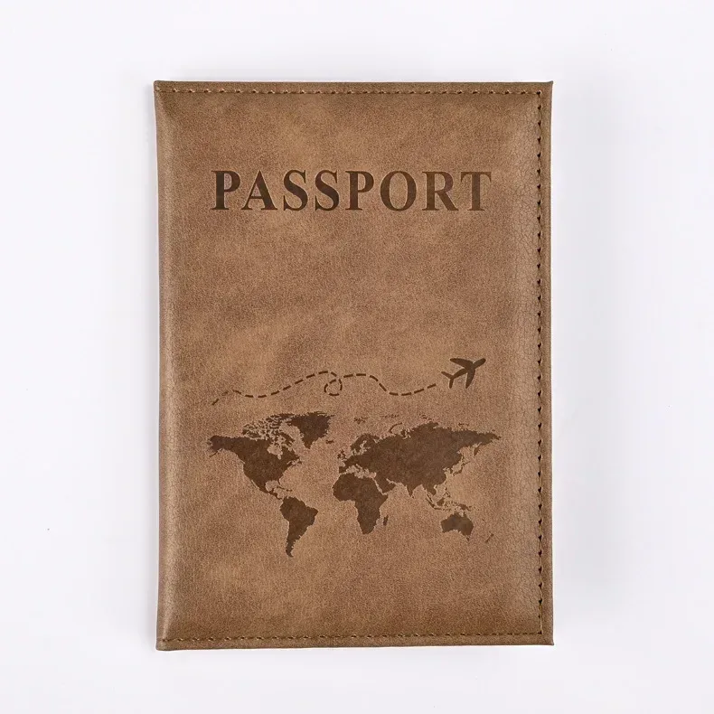 porte-passeport, couverture portefeuille, essentiels de voyage, étui à cartes en cuir pu, accessoires de voyage internationaux pour femmes/hommes